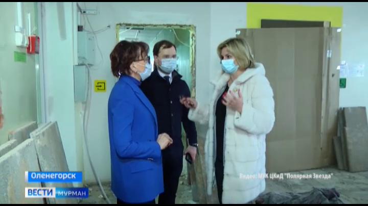 Татьяна Кусайко посетила Центральную городскую больницу в Оленегорске