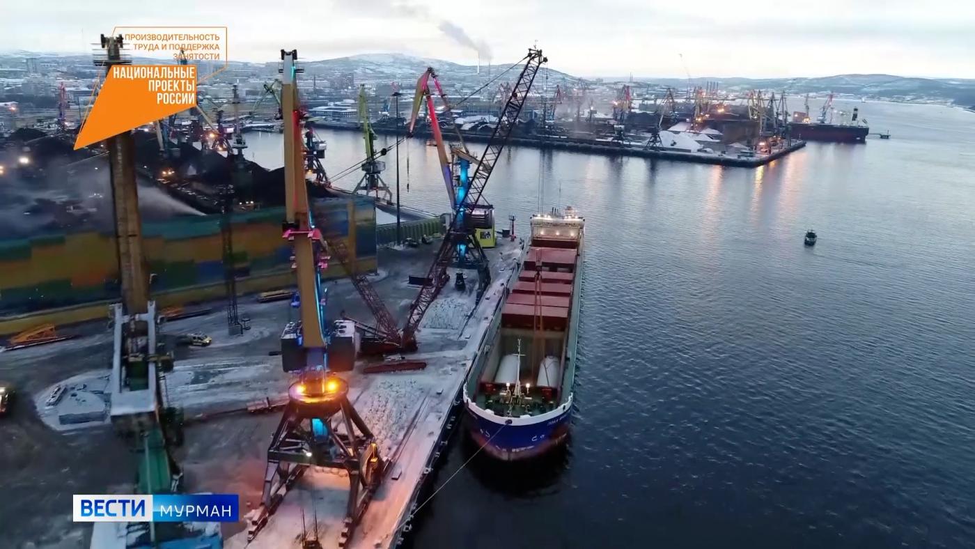В Мурманском морском торговом порту подвели первые итоги реализации нацпроекта "Производительность труда"