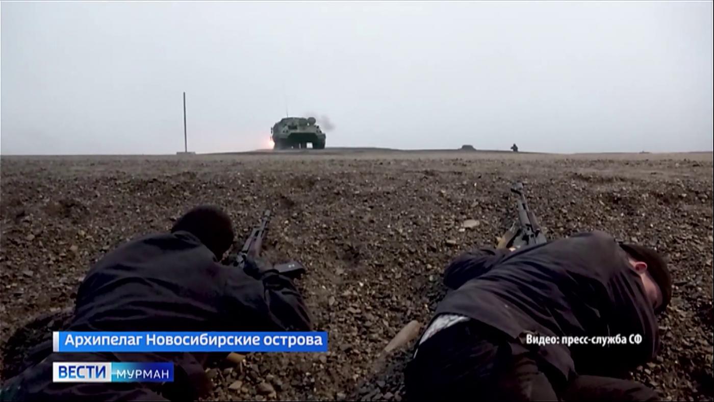 Подразделения Северного флота провели тренировку с помощью БРК "Бастион"