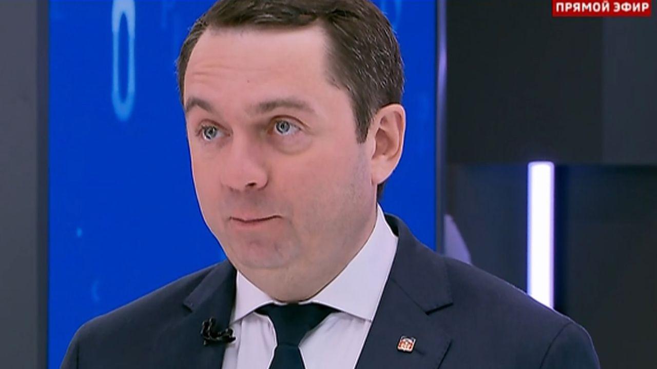 Андрей Чибис дал интервью телеканалу &quot;Россия 24&quot; в день Мурманской области на ВДНХ 