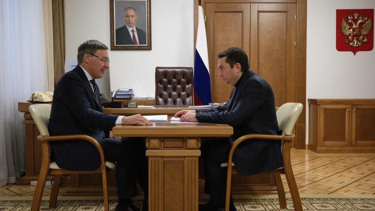 Андрей Чибис обсудил с главой Минобрнауки РФ Валерием Фальковым вхождение МАУ в программу "Приоритет 2030"
