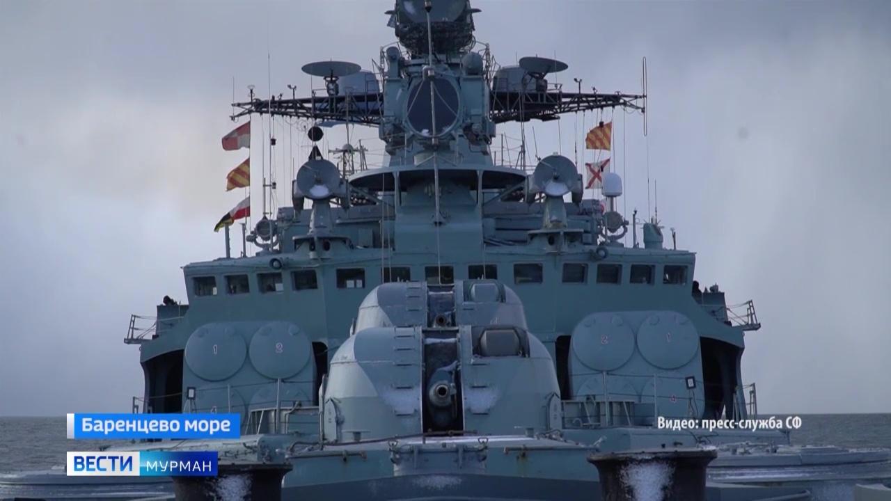 Корабль "Адмирал Левченко" выполнил поиск и атаку подводной лодки условного противника