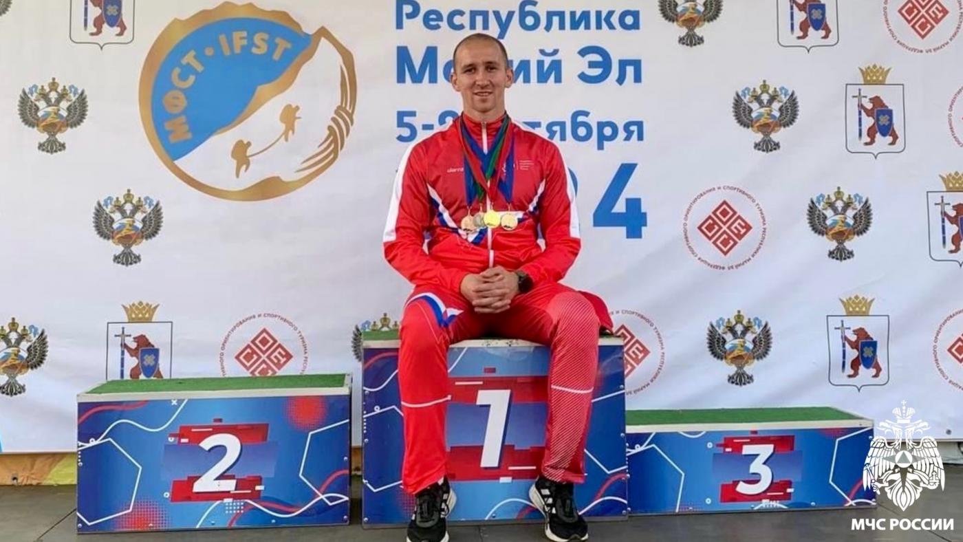 Заполярный пожарный на Чемпионате мира по спортивному туризму завоевал четыре медали