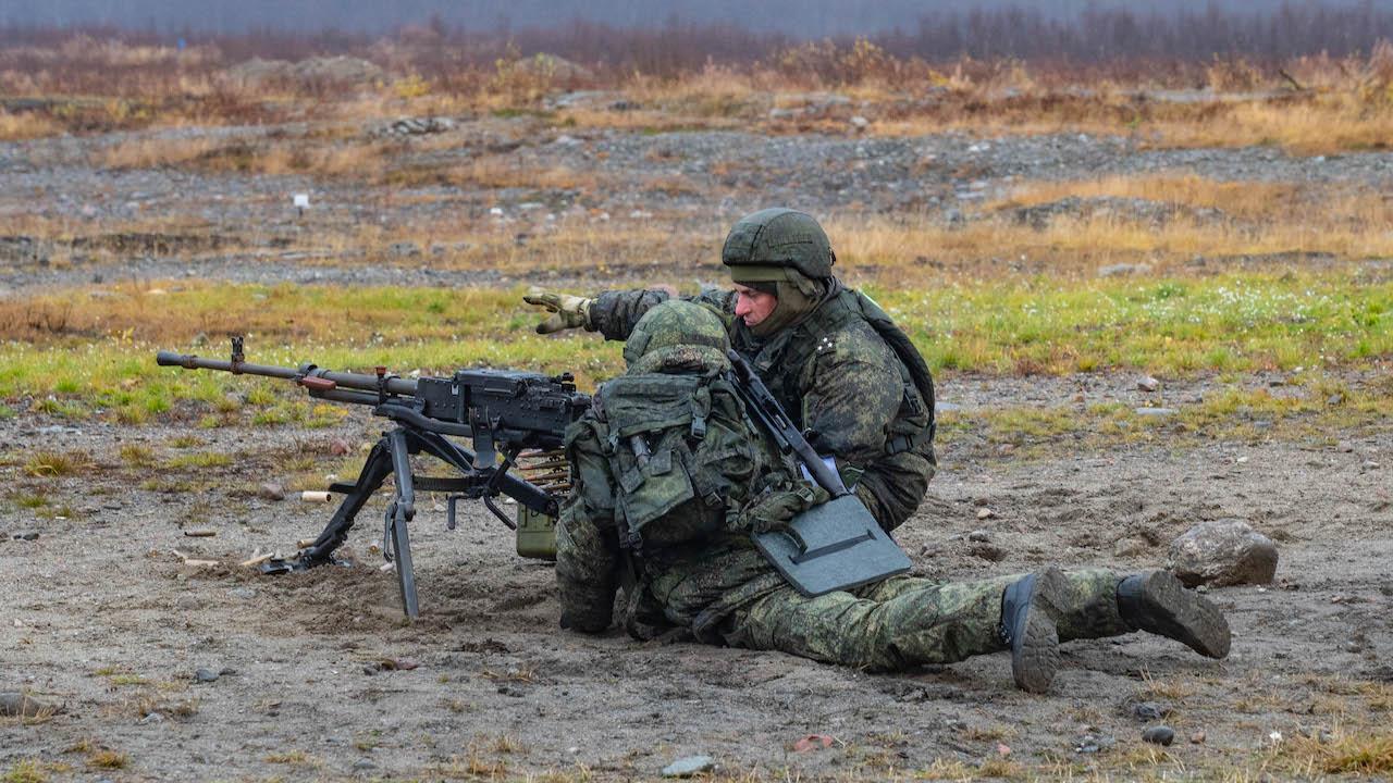 Морпехи Северного флота приняли участие в учении с боевой стрельбой