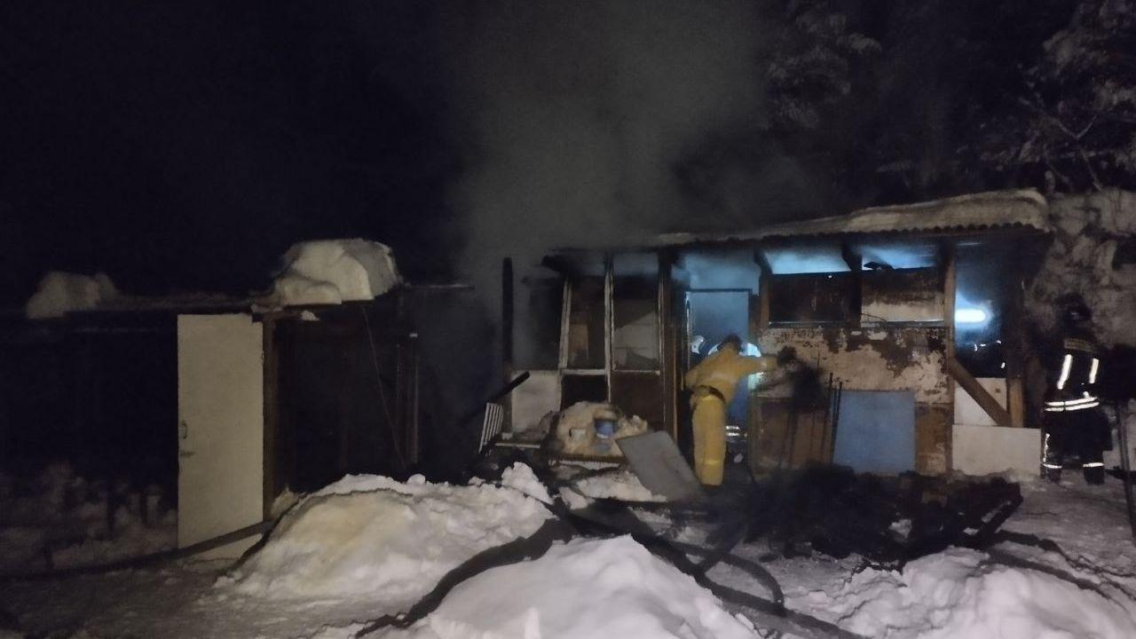 В поселке Шонгуй сгорел птичник 