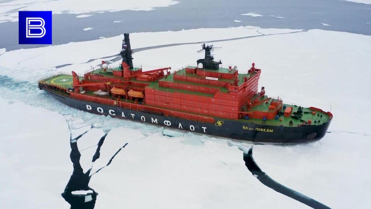 Ледокол &quot;50 лет Победы&quot; получил повреждение обшивки в Карском море