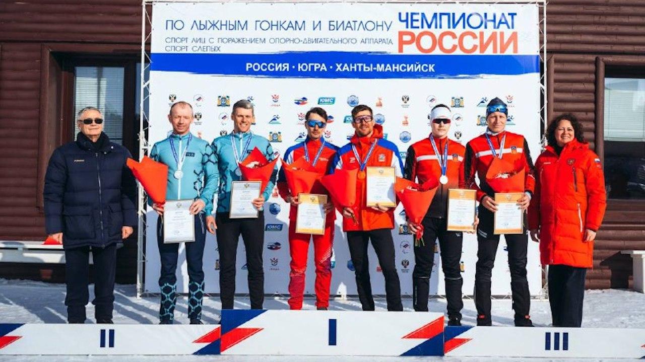 На Чемпионате России по лыжным гонкам и биатлону среди слепых мурманчанин завоевал две медали