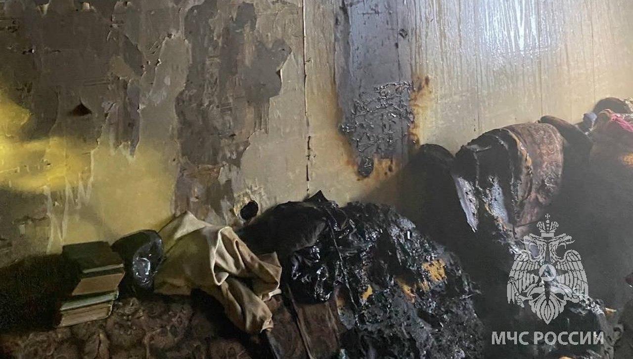 Два человека погибли в результате пожара в Гаджиево