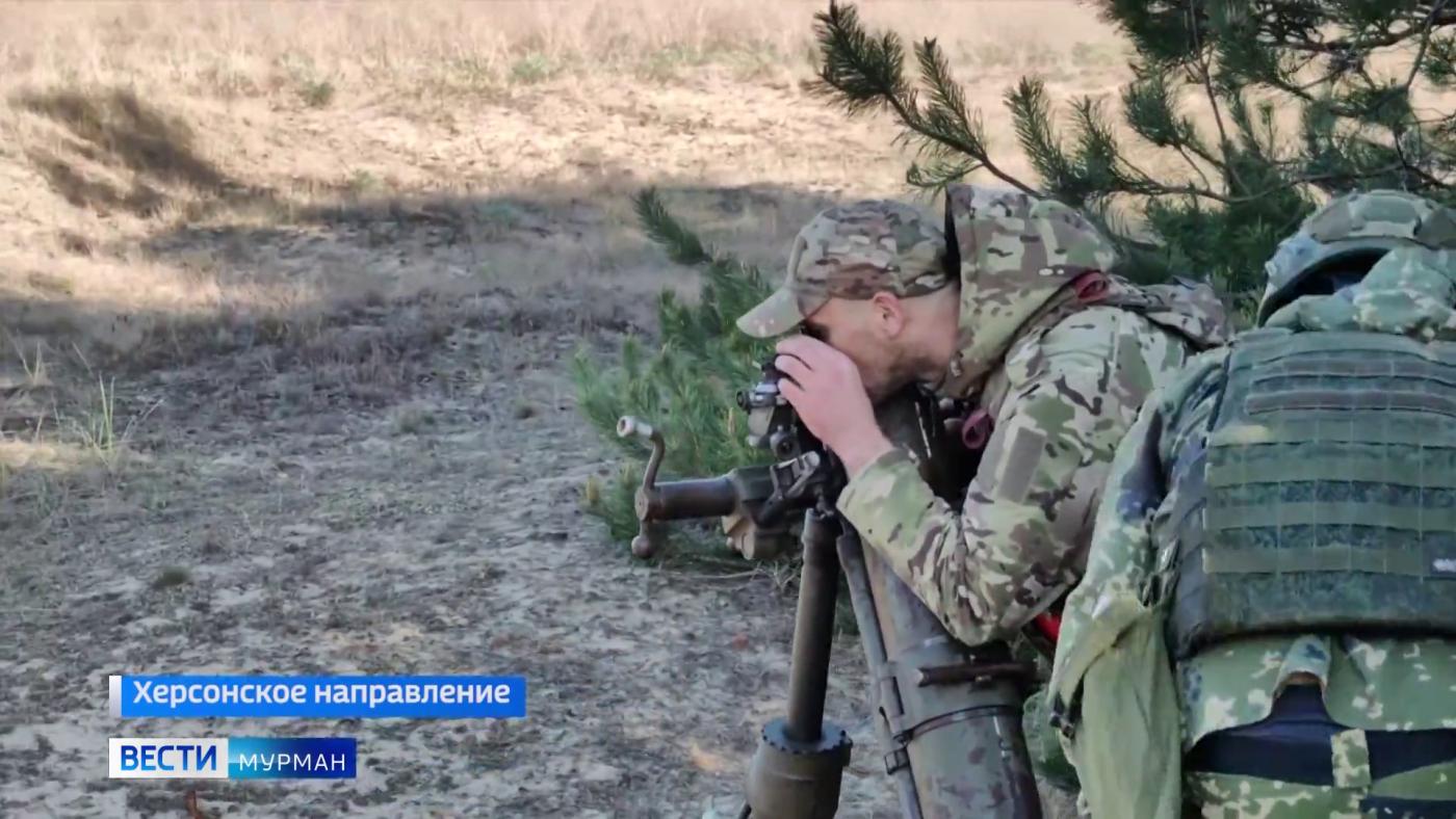 Бойцы минометного взвода арктической мотострелковой бригады поразили противника на Херсонском направлении