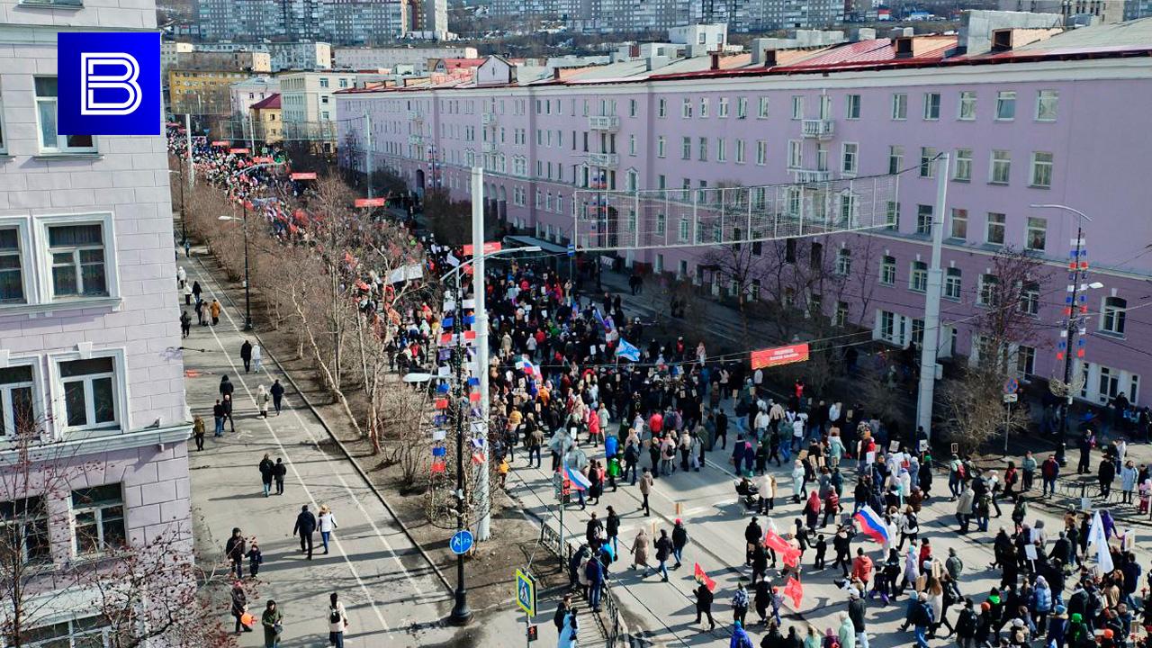 В Мурманской области в шествии "Бессмертный полк" прошли 52 тысячи человек