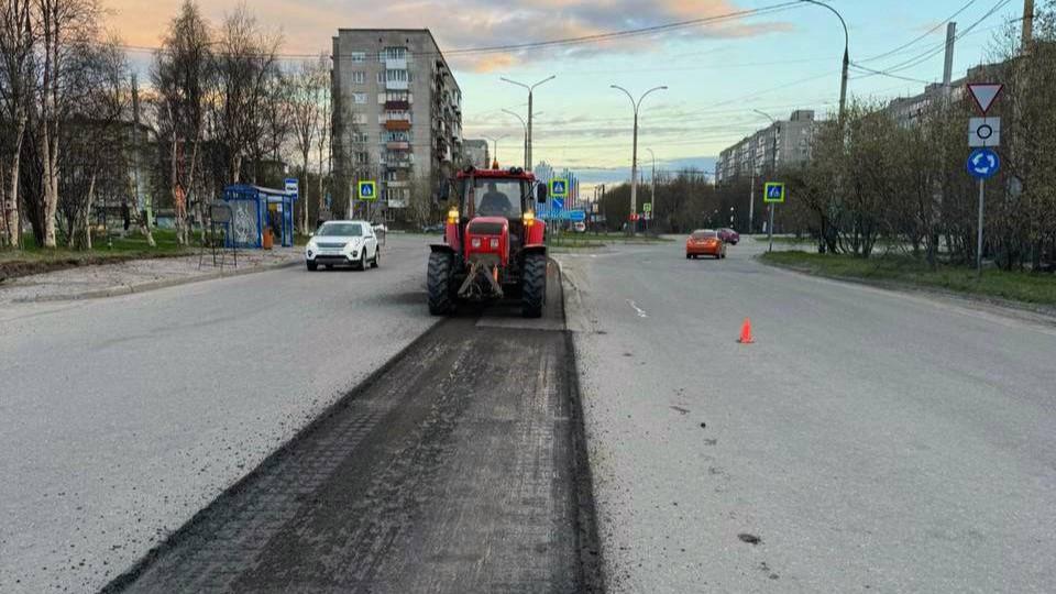 На Героев-Североморцев в Мурманске приступили к фрезеровке проезжей части