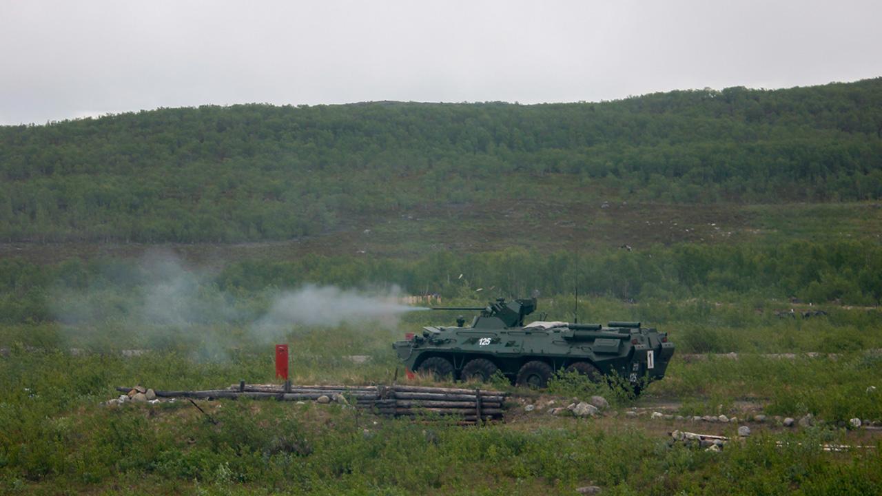 Морская пехота Северного флота провела учения на полигоне в Мурманской области