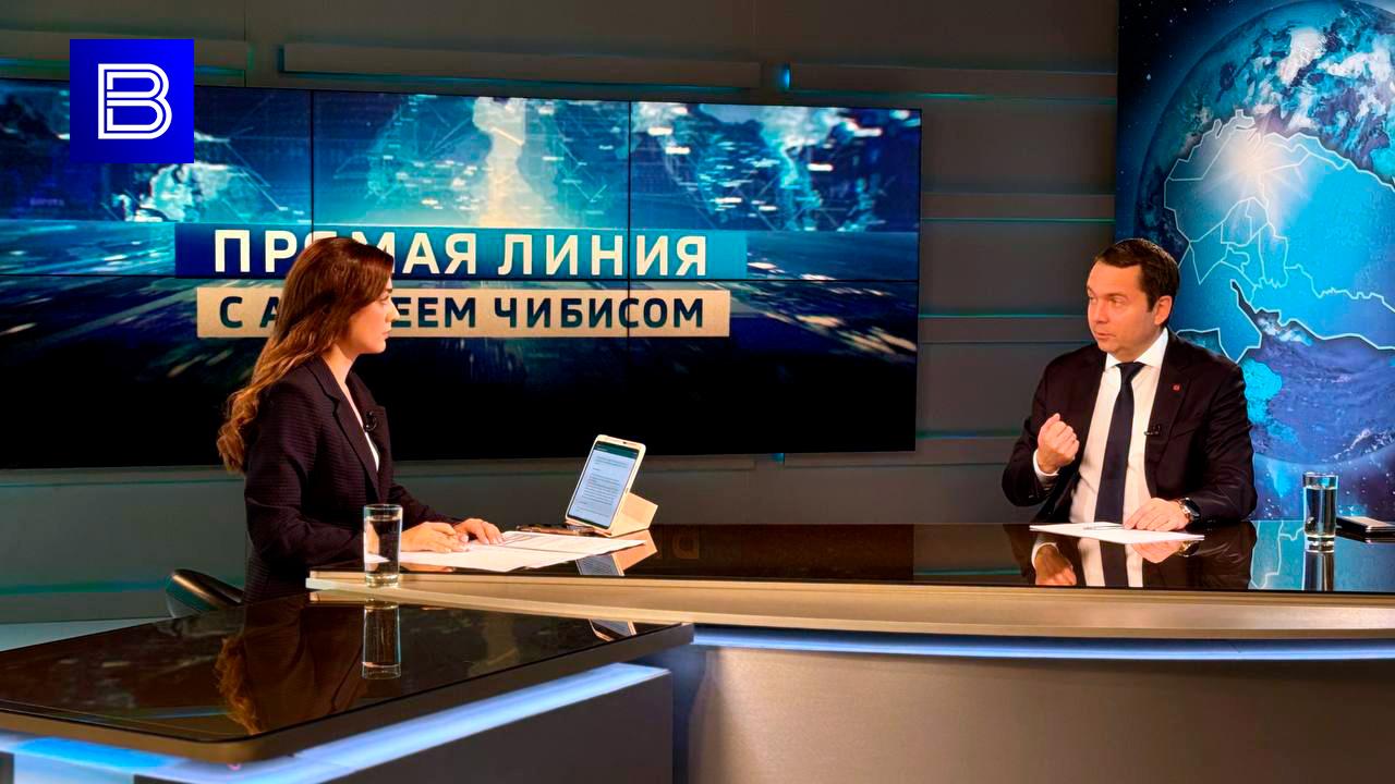 Андрей Чибис за 1 час прямой линии ответил на 14 вопросов северян