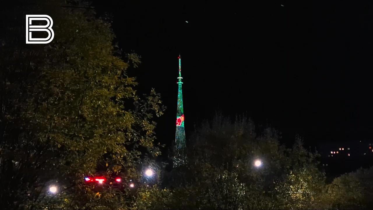 Мурманская телебашня поддержала День тигра подсветкой