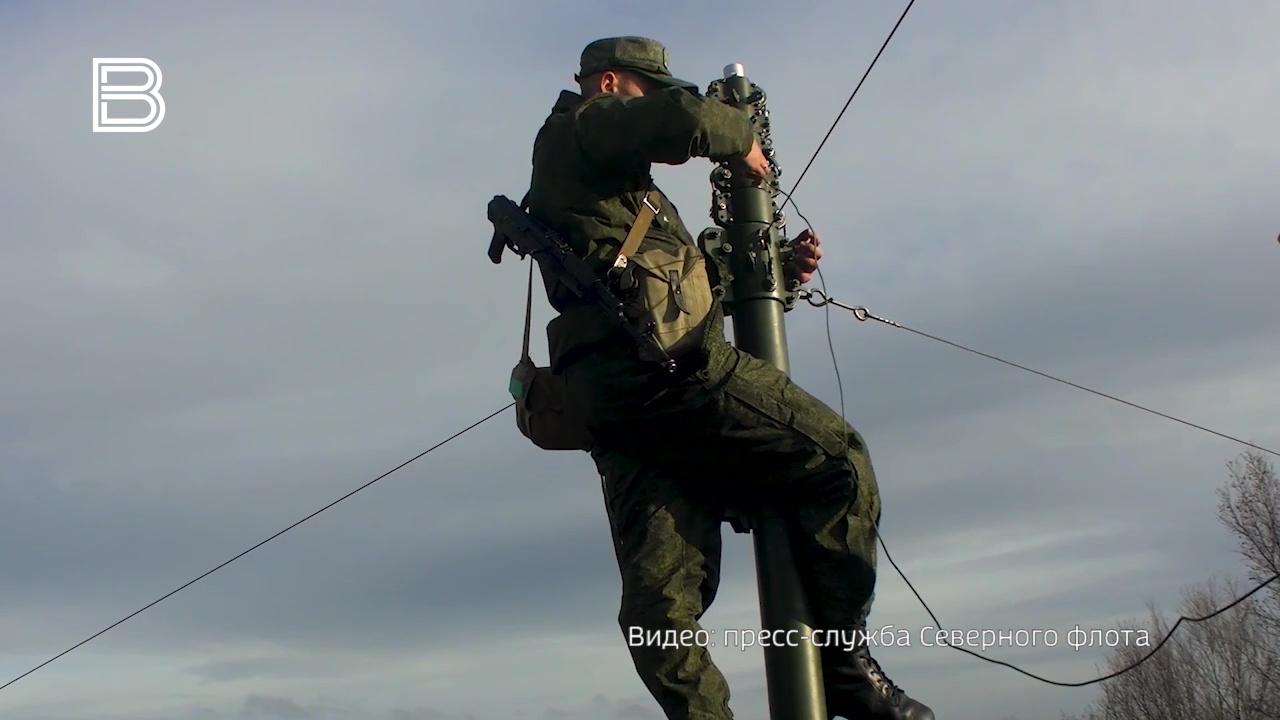 Связисты Северного флота во время учений развернули комплексы подвижной группы связи