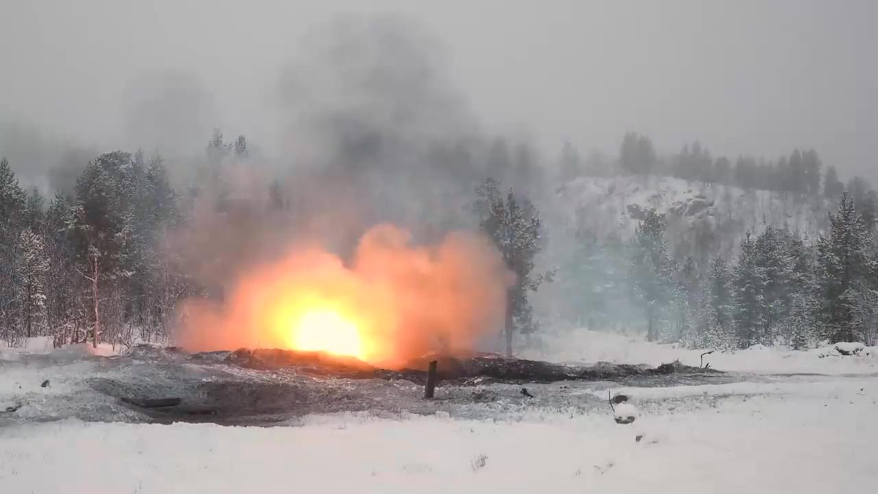 Учения по уничтожению взрывоопасных предметов и разведке местности прошли на Северном флоте