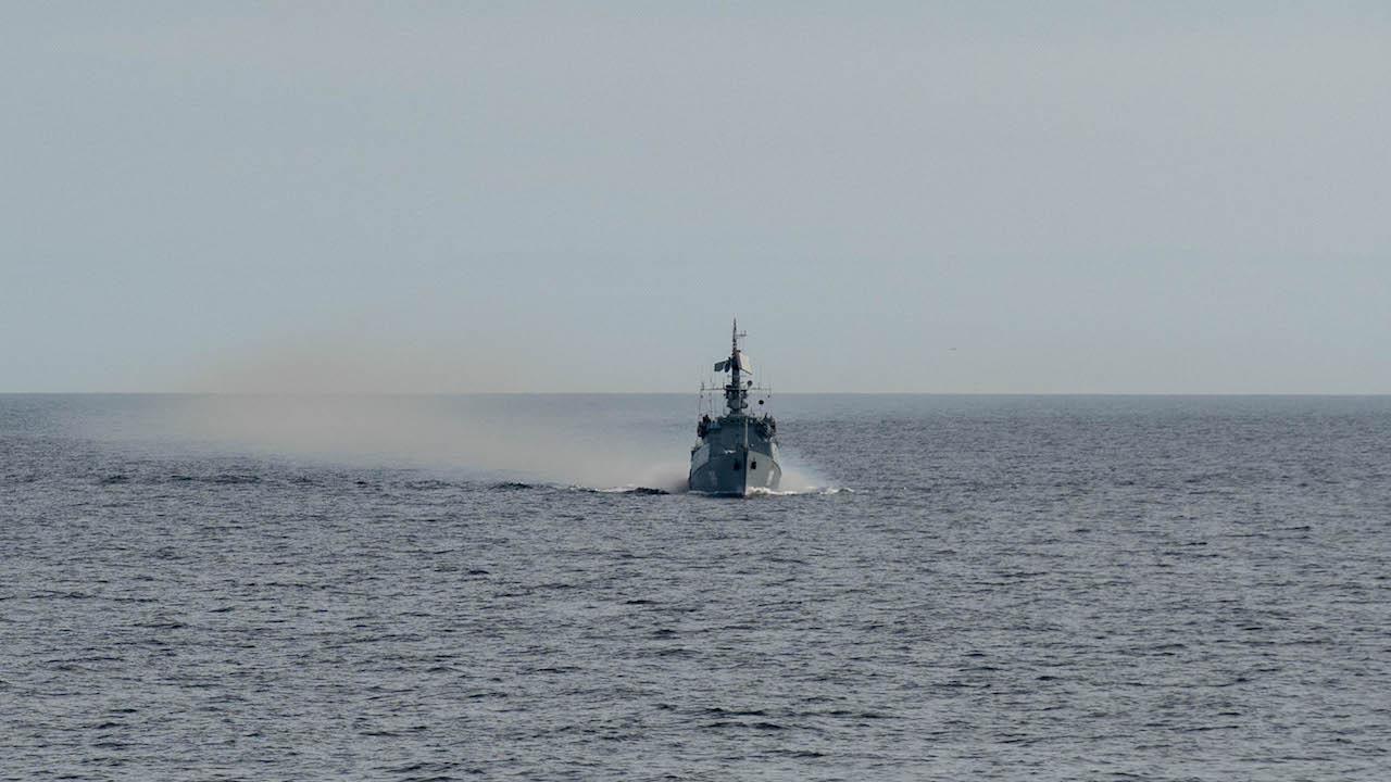 Малый противолодочный корабль Северного флота "Юнга" вышел в Баренцево море на боевую подготовку