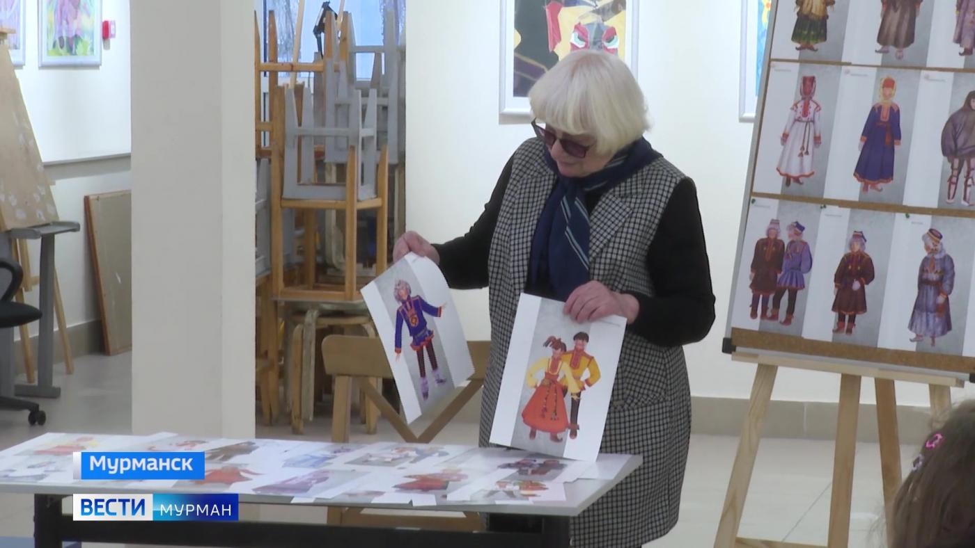 Саамский костюм как культурный код коренного народа: Раиса Чебатурина провела мастер-класс для юных мурманчан