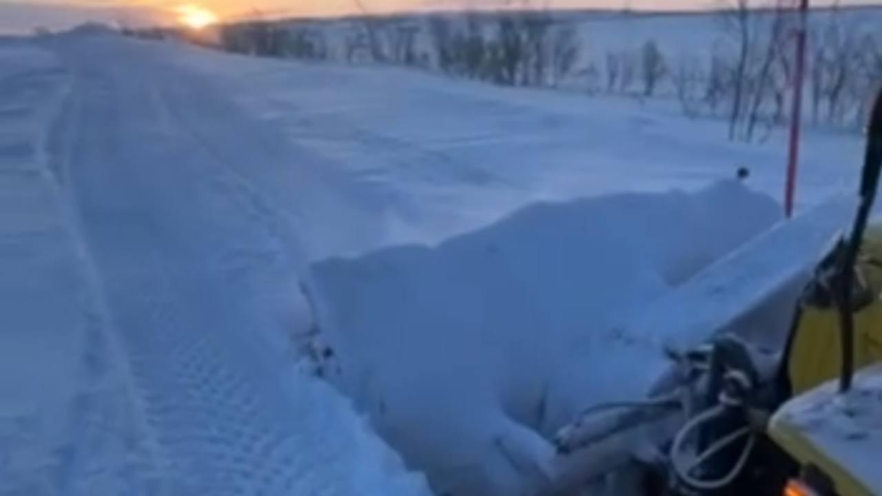 Дорожники опубликовали примерный график движения колонн в Териберку