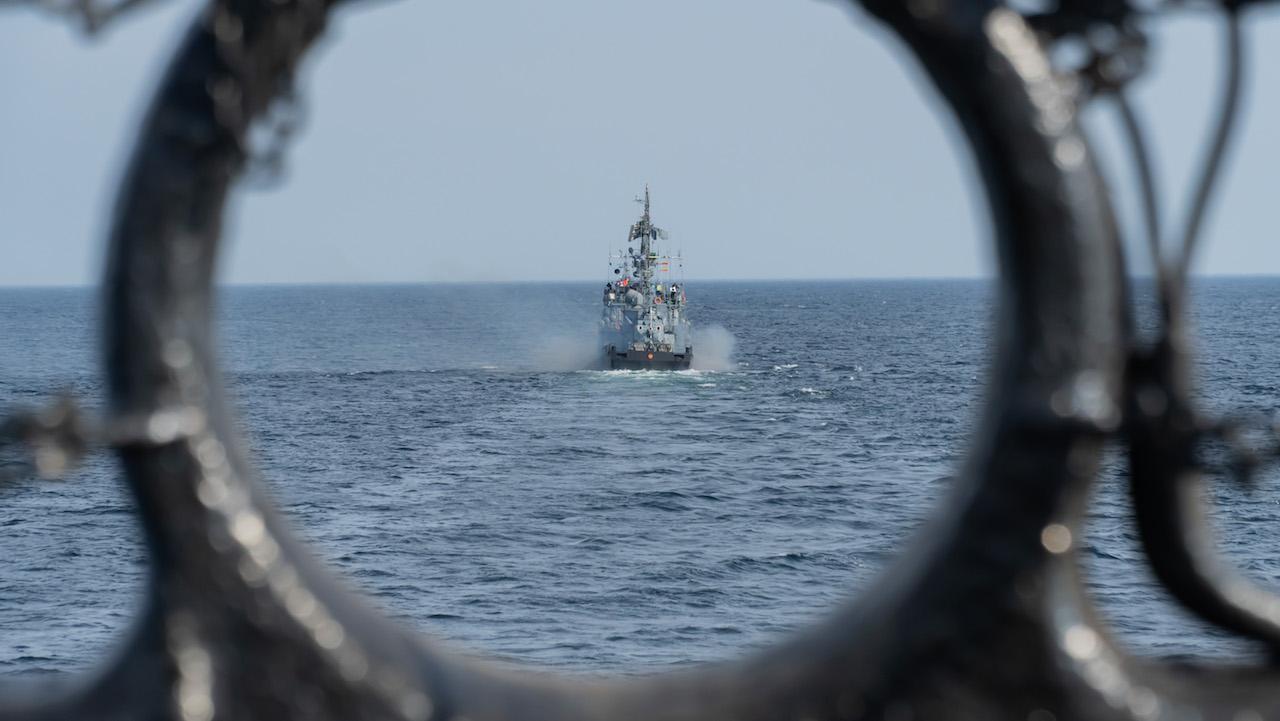 В Баренцевом море провели учения с артиллерийскими стрельбами