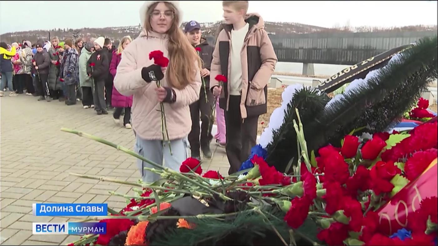 В Междуречье почтили память умерших в госпитале красноармейцев и норвежских партизан