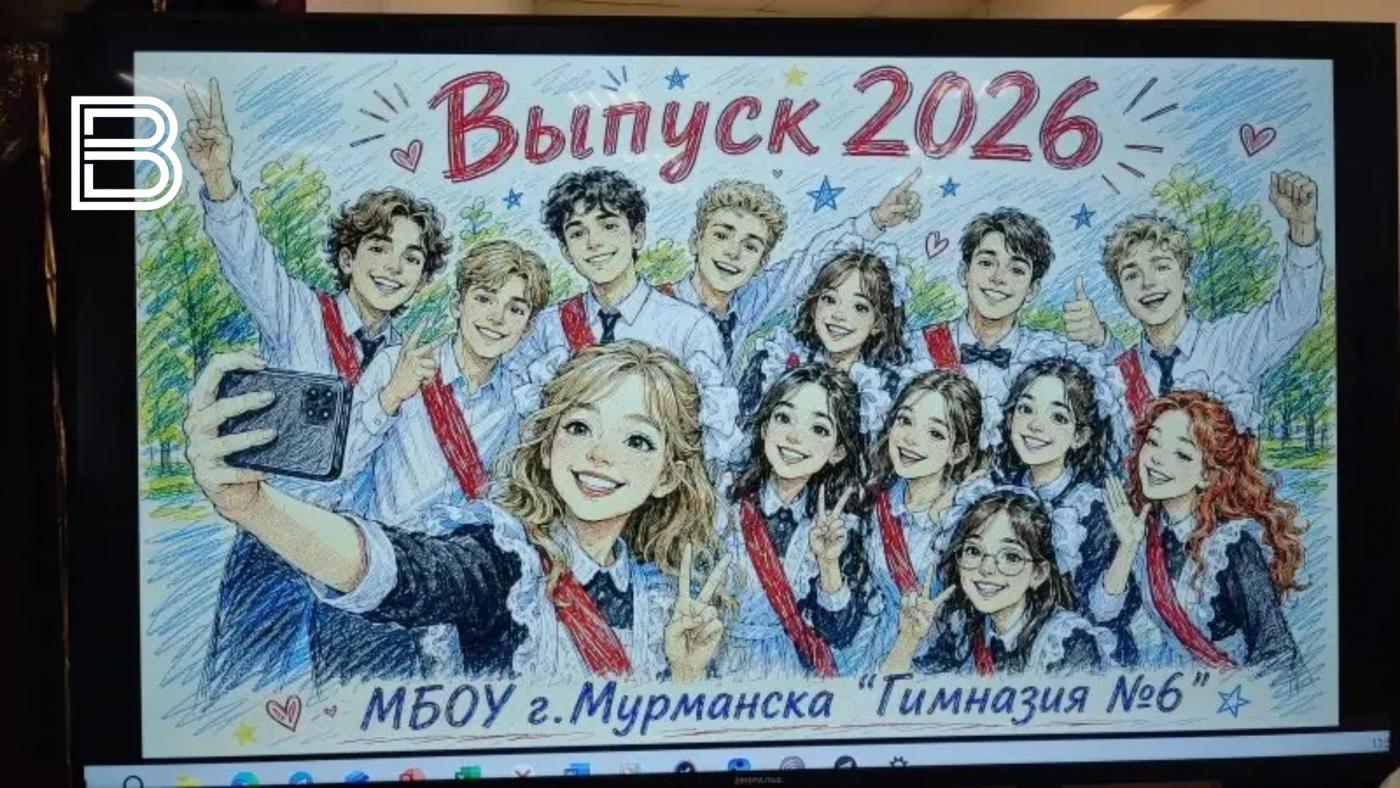 Мурманские школьники празднуют последний звонок