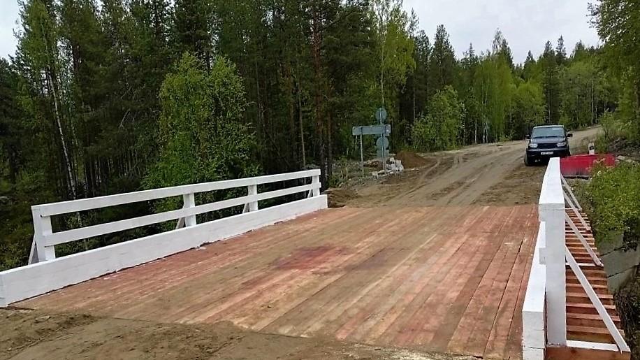 Мост через реку Толванд под Зареченском восстановили