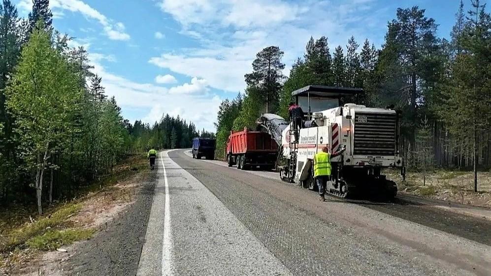 На трассе Умба &ndash; Кандалакша начали демонтировать старый асфальт