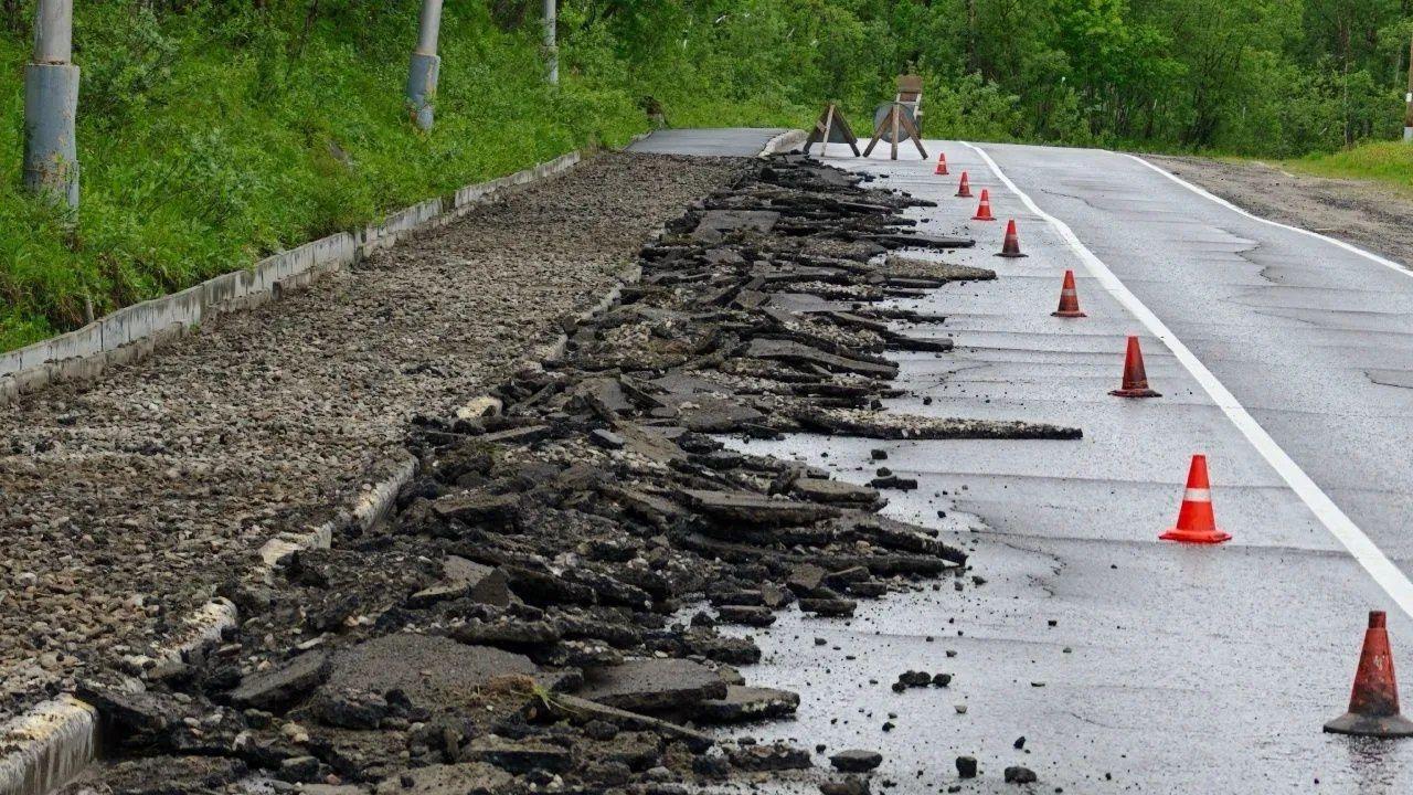 Около 123 км дорог и сооружений в Мурманской области находятся в работе