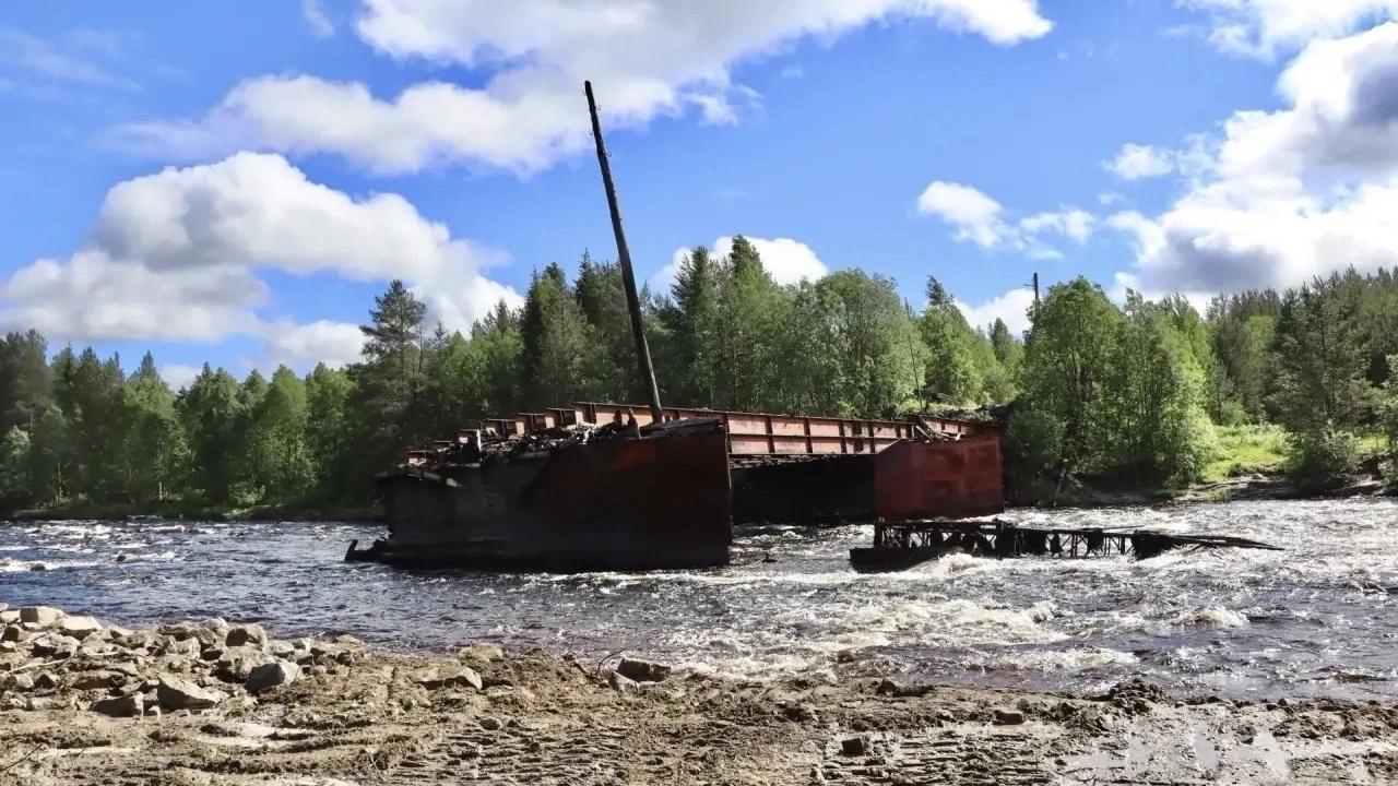 Вместо сгоревшего моста в Алакуртти восстановят старый железнодорожный