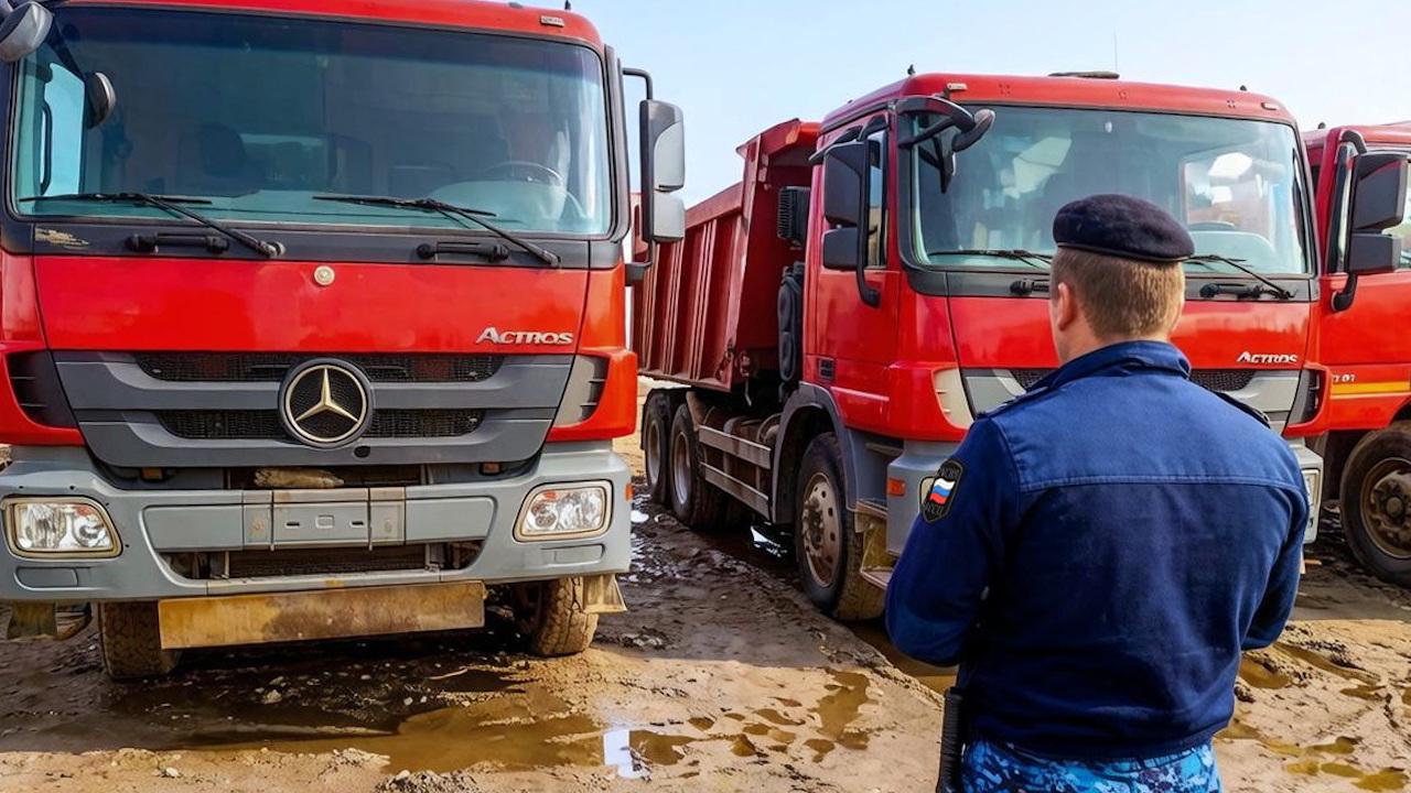 Три грузовика, конфискованные в Мурманской области, отправили на СВО