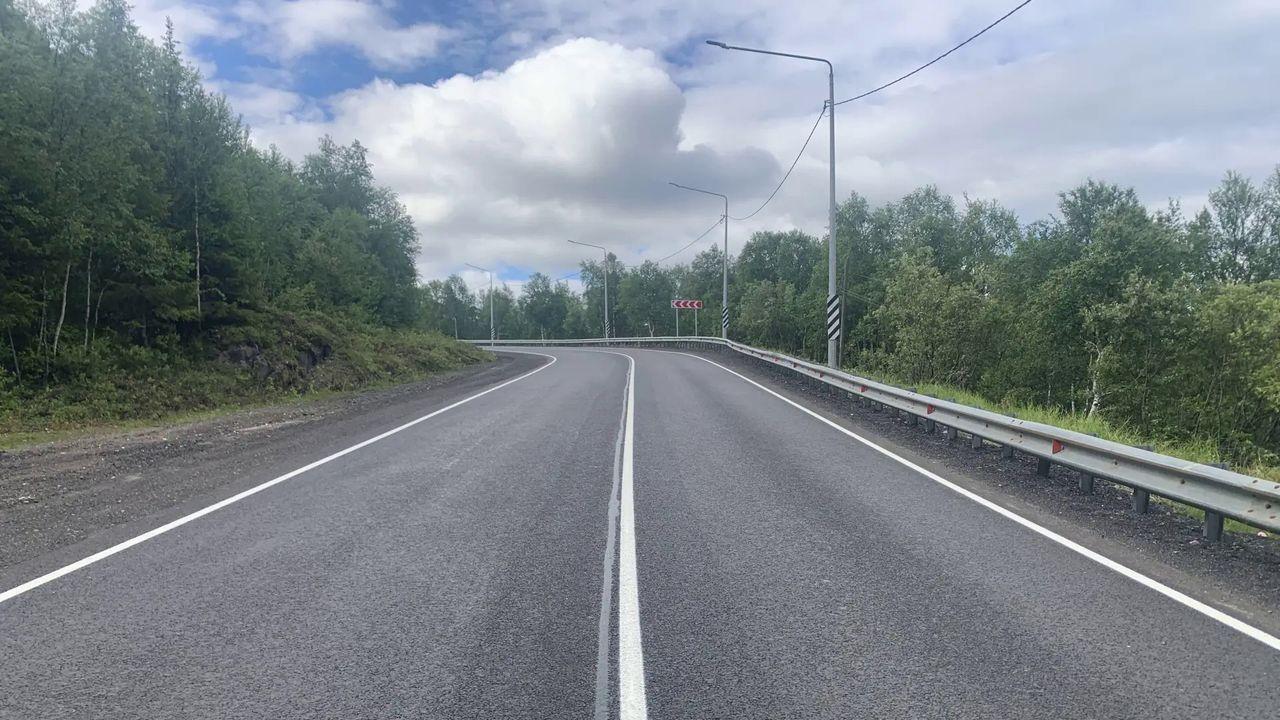 На дороге Кола &ndash; Зверосовхоз завершили ремонт по нацпроекту