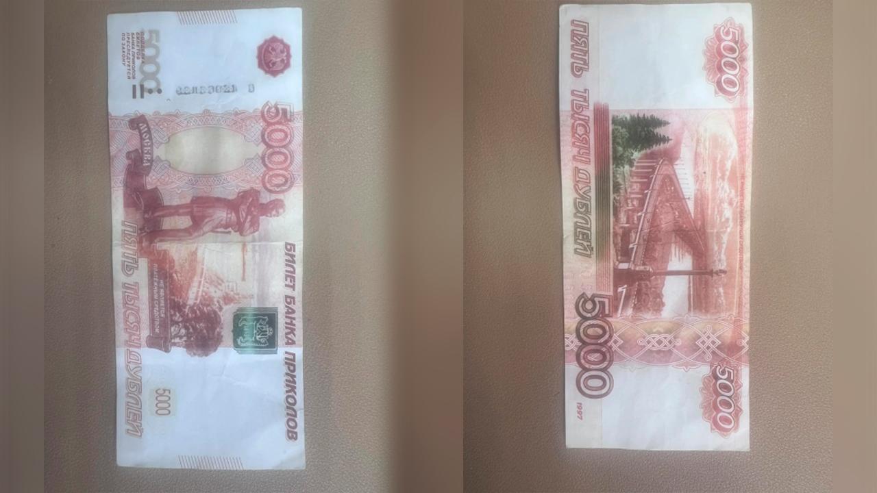 Мончегорские полицейские задержали шутника, расплатившегося купюрой "Банка приколов"