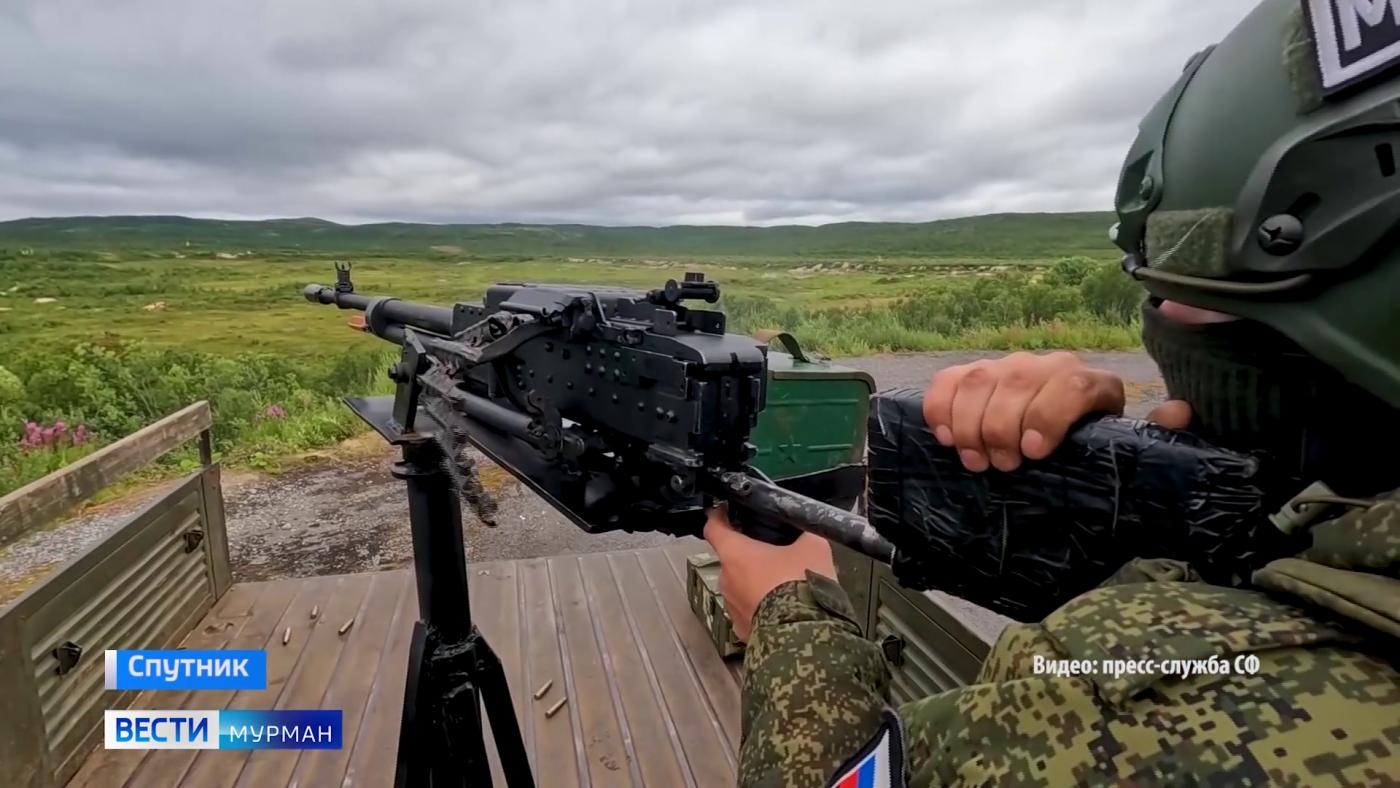 На Северном флоте морские пехотинцы оттачивали навыки действий мобильных огневых групп