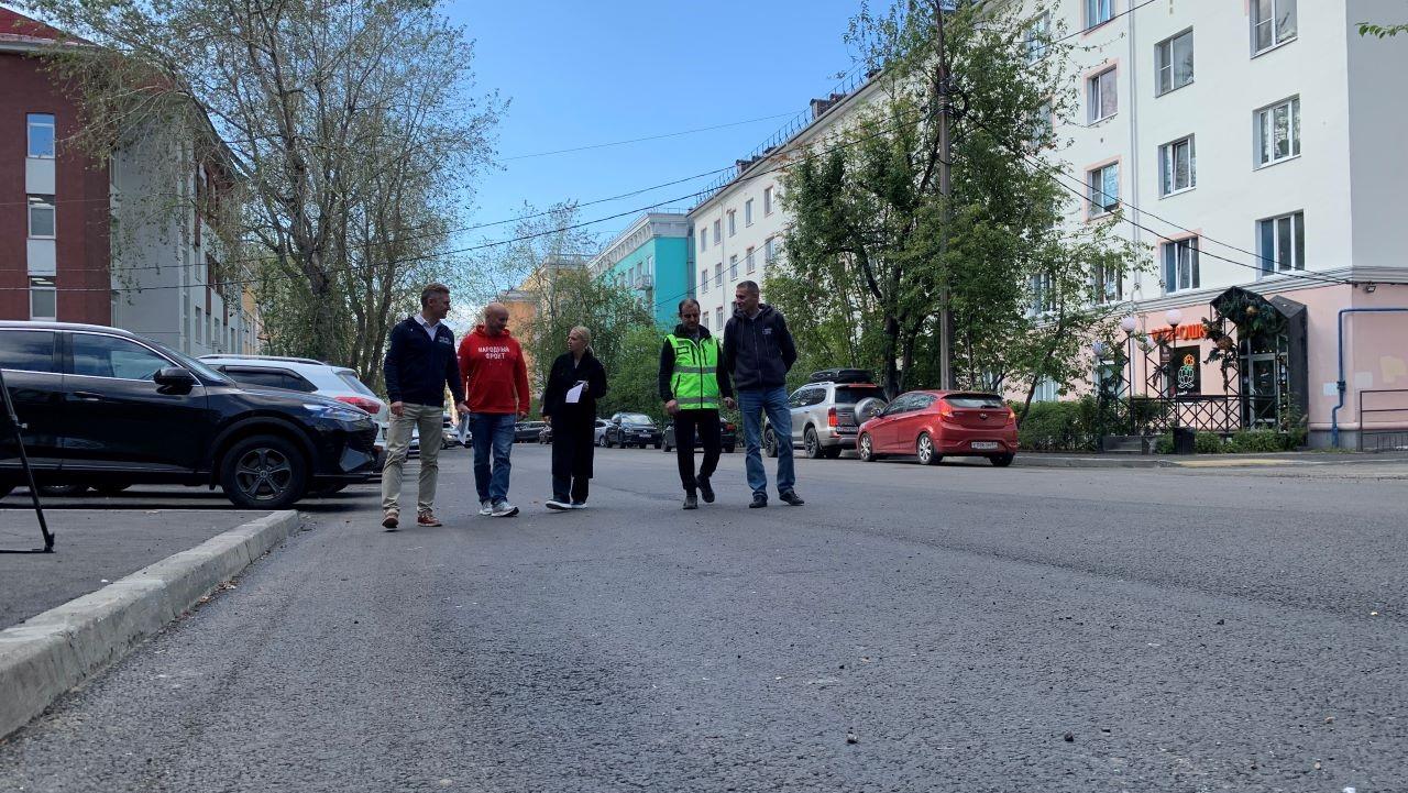 На улице Капитана Егорова и проезде "серпантин" в Мурманске завершили работы