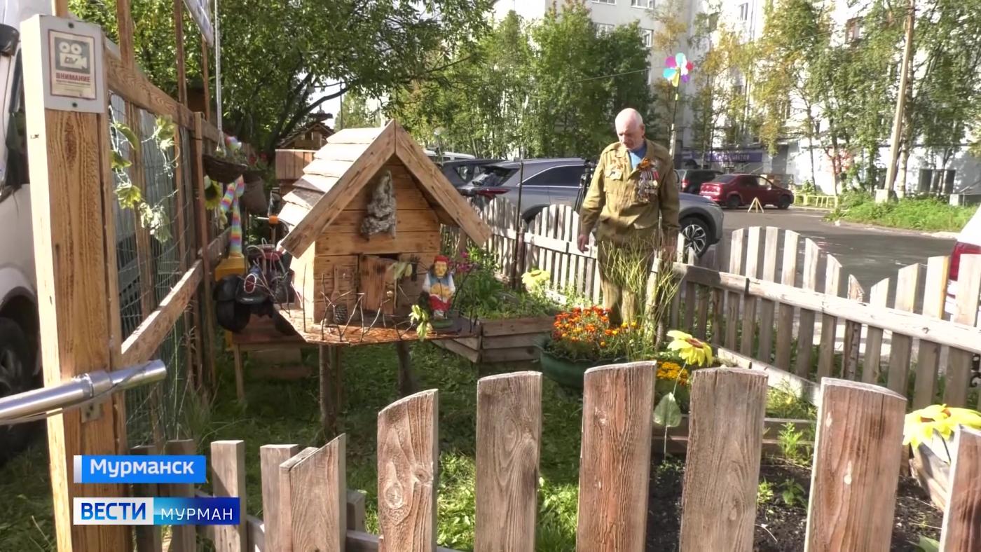 Мурманчанин превратил двор на Книповича в сказочную деревню