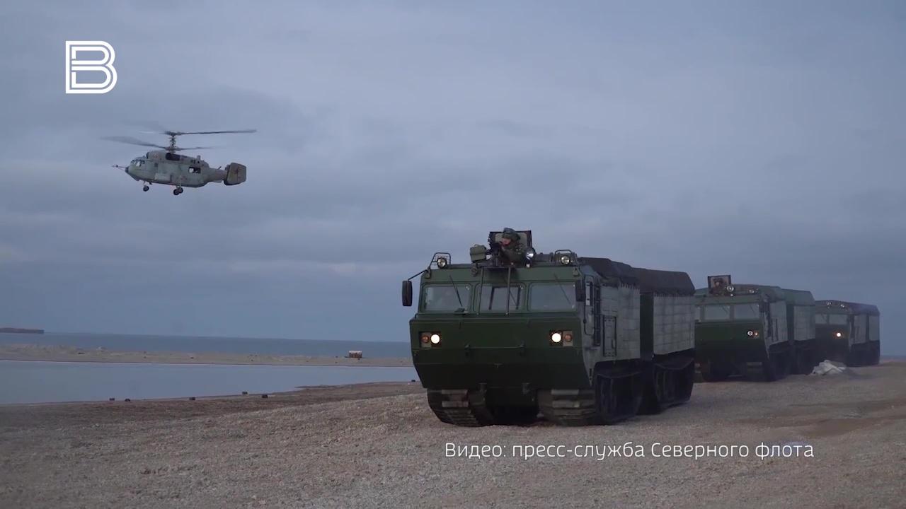 Морской десант Северного флота высадился на архипелаге Седова в Карском море