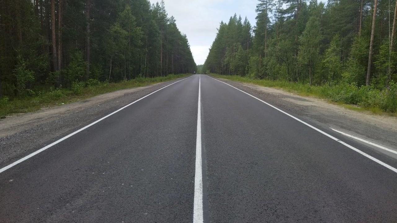 Пять километров дорог опорной сети привели в порядок в Мурманской области в 2026 году